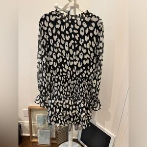 The pants store Long sleeve cheetah dress